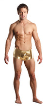 Load image into Gallery viewer, Male Power 153070 Heavy Metal Mini Short Boxer Briefs Color Gold