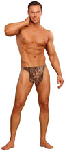 Load image into Gallery viewer, Male Power 329030 Animal Tarzan Thong Color Brown