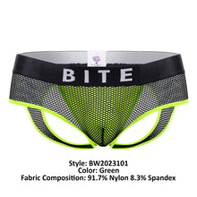 Load image into Gallery viewer, BiteWear BW2023101 Discreet Apricot Jockstrap Color Green