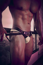 Load image into Gallery viewer, BiteWear BW2023108 Tuxedo Banana Jockstrap Color Green