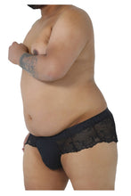 Load image into Gallery viewer, CandyMan 99304X Lace Thongs Color Black