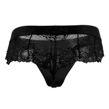 Load image into Gallery viewer, CandyMan 99304X Lace Thongs Color Black