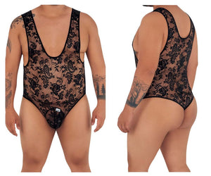 CandyMan 99380X Bodysuit Color Black