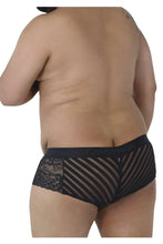 Load image into Gallery viewer, CandyMan 99393X Lace-Mesh Trunks Color Black