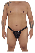 Load image into Gallery viewer, CandyMan 99420X Double Lace Thongs Color Black