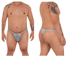 Load image into Gallery viewer, CandyMan 99420X Double Lace Thongs Color Gray