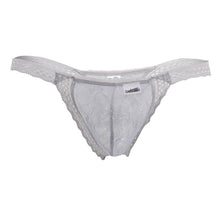 Load image into Gallery viewer, CandyMan 99420X Double Lace Thongs Color Gray