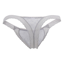 Load image into Gallery viewer, CandyMan 99420X Double Lace Thongs Color Gray