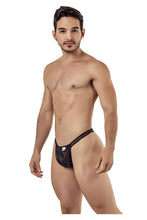 Load image into Gallery viewer, CandyMan 99420 Double Lace Thongs Color Black