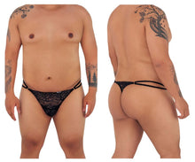 Load image into Gallery viewer, CandyMan 99421X Lace G-String Thongs Color Black