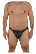 Load image into Gallery viewer, CandyMan 99421X Lace G-String Thongs Color Black