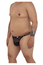 Load image into Gallery viewer, CandyMan 99421X Lace G-String Thongs Color Black