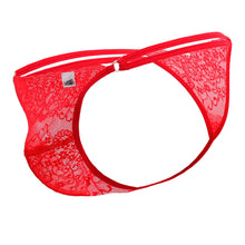 Load image into Gallery viewer, CandyMan 99421X Lace G-String Thongs Color Red