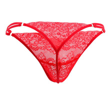 Load image into Gallery viewer, CandyMan 99421X Lace G-String Thongs Color Red