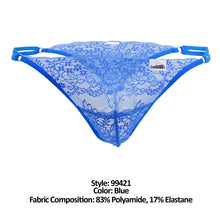 Load image into Gallery viewer, CandyMan 99421 Lace G-String Thongs Color Blue