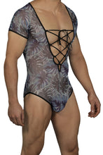 Load image into Gallery viewer, CandyMan 99438 Floral Bodysuit Color Blue