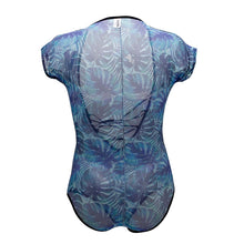 Load image into Gallery viewer, CandyMan 99438 Floral Bodysuit Color Blue