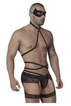 Load image into Gallery viewer, CandyMan 99483 Lace Garter Bodysuit Color Black