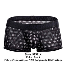 Load image into Gallery viewer, CandyMan 99511X Polka Mesh Trunks Color Black