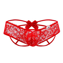 Load image into Gallery viewer, CandyMan 99535 Bow Jockstrap Color Red