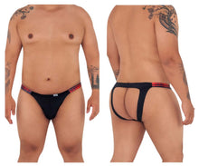 Load image into Gallery viewer, CandyMan 99536X Bikini Jockstrap Color Black Print