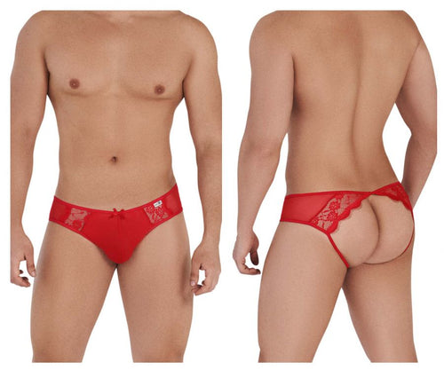 CandyMan 99538 Lace Jockstrap Color Red