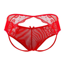 Load image into Gallery viewer, CandyMan 99538 Lace Jockstrap Color Red