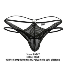 Load image into Gallery viewer, CandyMan 99547 Double Thongs Color Black