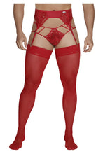 Load image into Gallery viewer, CandyMan 99550 Lace Garter-Jockstrap Outfit Color Red