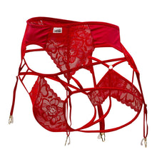 Load image into Gallery viewer, CandyMan 99550 Lace Garter-Jockstrap Outfit Color Red