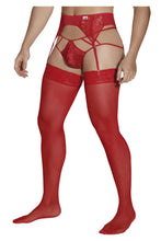 Load image into Gallery viewer, CandyMan 99550 Lace Garter-Jockstrap Outfit Color Red