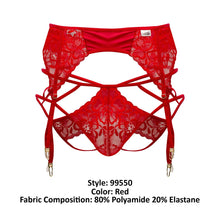 Load image into Gallery viewer, CandyMan 99550 Lace Garter-Jockstrap Outfit Color Red