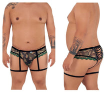 Load image into Gallery viewer, CandyMan 99580X Garter Camo Thongs Color Green