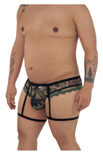 Load image into Gallery viewer, CandyMan 99580X Garter Camo Thongs Color Green