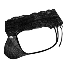 Load image into Gallery viewer, CandyMan 99595 Lace Thongs Color Black