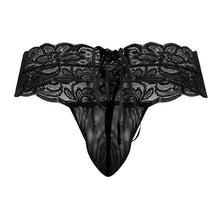 Load image into Gallery viewer, CandyMan 99595 Lace Thongs Color Black