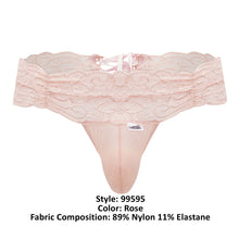 Load image into Gallery viewer, CandyMan 99595 Lace Thongs Color Rose