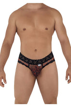 Load image into Gallery viewer, CandyMan 99596 Mesh-Lace Thongs Color Leopard Print