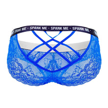 Load image into Gallery viewer, CandyMan 99615X Spank Me Lace Briefs Color Dark Blue