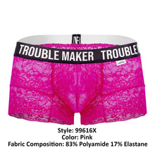 Load image into Gallery viewer, CandyMan 99616X Trouble Maker Lace Trunks Color Pink