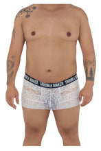 Load image into Gallery viewer, CandyMan 99616X Trouble Maker Lace Trunks Color White