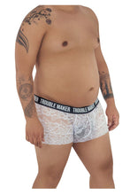 Load image into Gallery viewer, CandyMan 99616X Trouble Maker Lace Trunks Color White