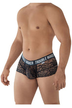 Load image into Gallery viewer, CandyMan 99616 Trouble Maker Lace Trunks Color Black