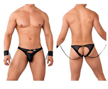 Load image into Gallery viewer, CandyMan 99621 Chain and Cuffs Jockstrap Color Black