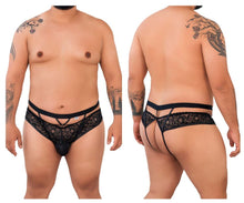 Load image into Gallery viewer, CandyMan 99627X Lace Jockstrap Color Black