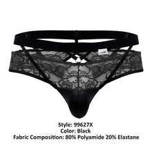 Load image into Gallery viewer, CandyMan 99627X Lace Jockstrap Color Black