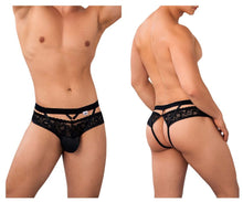Load image into Gallery viewer, CandyMan 99627 Lace Jockstrap Color Black