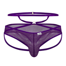 Load image into Gallery viewer, CandyMan 99640 Mesh Thongs Color Purple