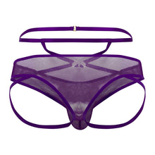 Load image into Gallery viewer, CandyMan 99640 Mesh Thongs Color Purple