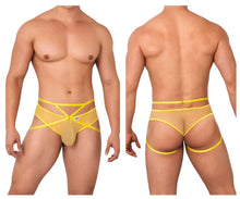 Load image into Gallery viewer, CandyMan 99640 Mesh Thongs Color Yellow